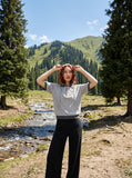 DAXUEN Relaxed fit ribbed knit polo shirt — model photo