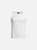 DAXUEN Men's slim-fit ribbed tank top in black and white