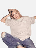 DAXUEN Oversized Graffiti Script Tee