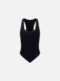 Rivet camouflage sleeveless top