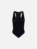 Rivet camouflage sleeveless top