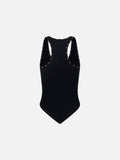 Rivet camouflage sleeveless top