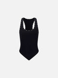 Rivet camouflage sleeveless top