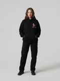DAXUEN Hooded sweatshirt with rocking horse embroidery — model photo