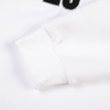 DAXUEN white long-sleeve royal blue blocked jersey top