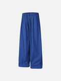 DAXUEN royal blue wide-leg pants with button details