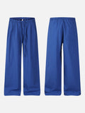 DAXUEN royal blue wide-leg pants with button details