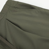 DAXUEN solid color ruched front wide-leg pants