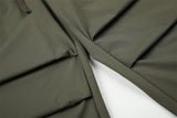 DAXUEN solid color ruched front wide-leg pants