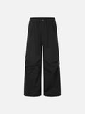 Ruched Front Wide-Leg Pants - Three Colors