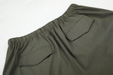 DAXUEN solid color ruched front wide-leg pants