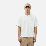 DAXUEN Men's relaxed-fit short-sleeve Henley t-shirt