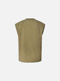 DAXUEN Sleeveless top with mock neck and embroidered graphic