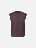 DAXUEN Sleeveless top with mock neck and embroidered graphic
