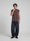 DAXUEN Rugged Mock Neck Sleeveless Top | DAXUEN — model photo