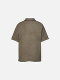 DAXUEN Short-sleeved relaxed-fit polo shirt with vintage finish