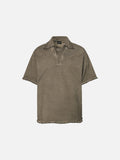 DAXUEN Short-sleeved relaxed-fit polo shirt with vintage finish