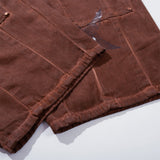 Rust Wide Leg Pants with Claw Graphic