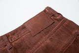 Rust Wide Leg Pants with Claw Graphics