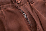 DAXUEN faded reddish-brown wide-leg pants with claw graphics
