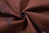 Rust Wide Leg Pants with Claw Graphic