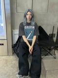 DAXUEN Relaxed-fit short-sleeve crew neck graphic T-shirt — model photo