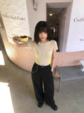DAXUEN SAMSVE contrast stitch performance T-shirt — model photo