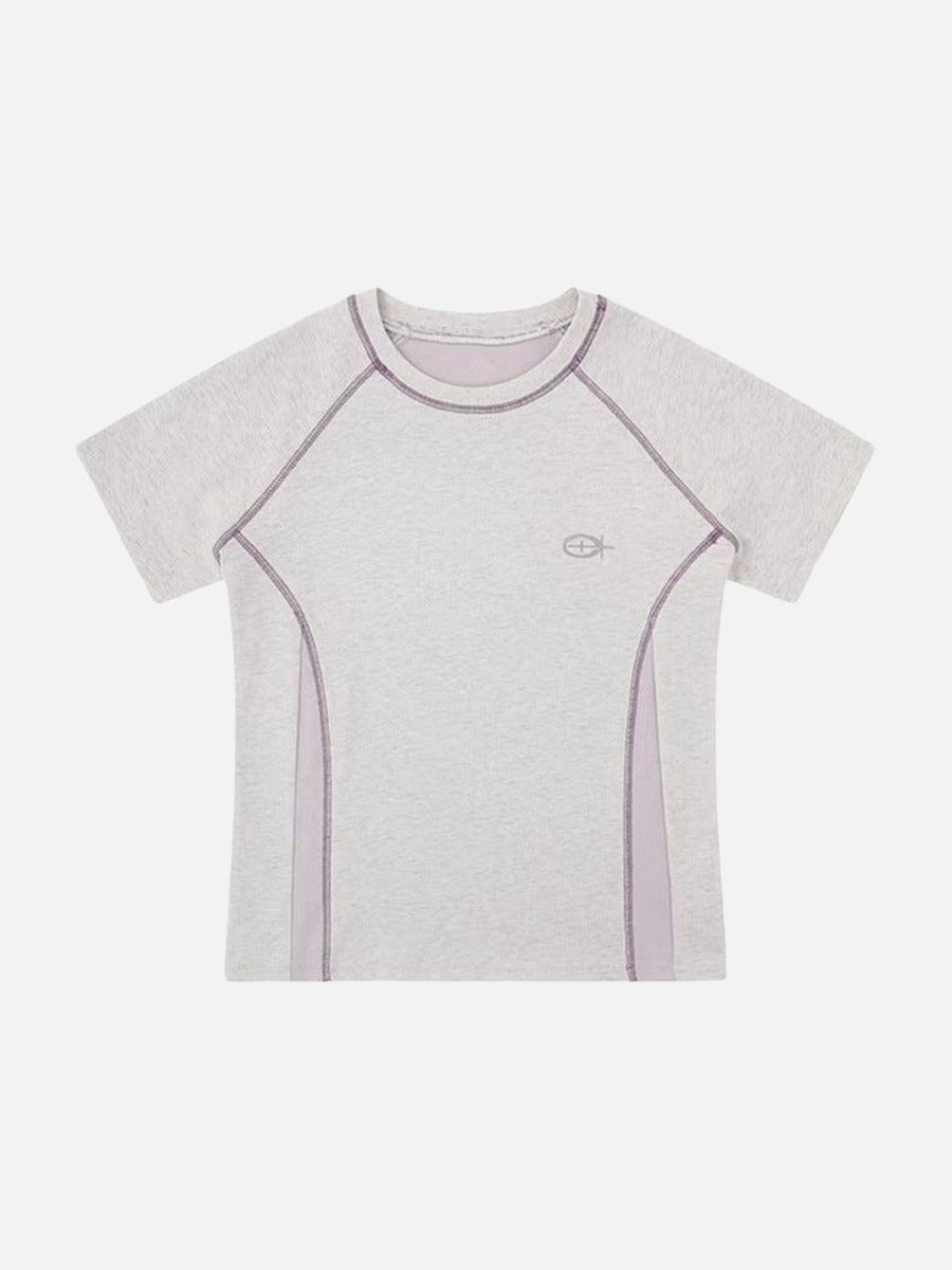 DAXUEN SAMSVE contrast stitch performance T-shirt
