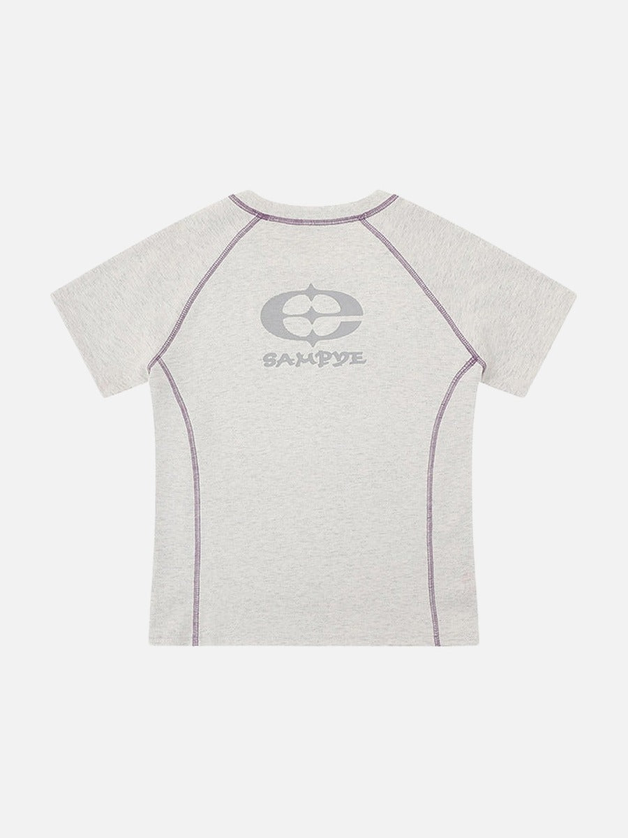 DAXUEN SAMSVE contrast stitch performance T-shirt