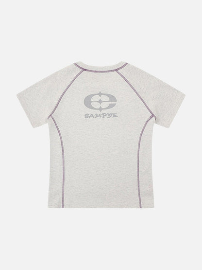 DAXUEN SAMSVE contrast stitch performance T-shirt