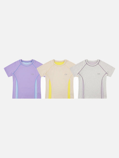 DAXUEN SAMSVE contrast stitch performance T-shirt