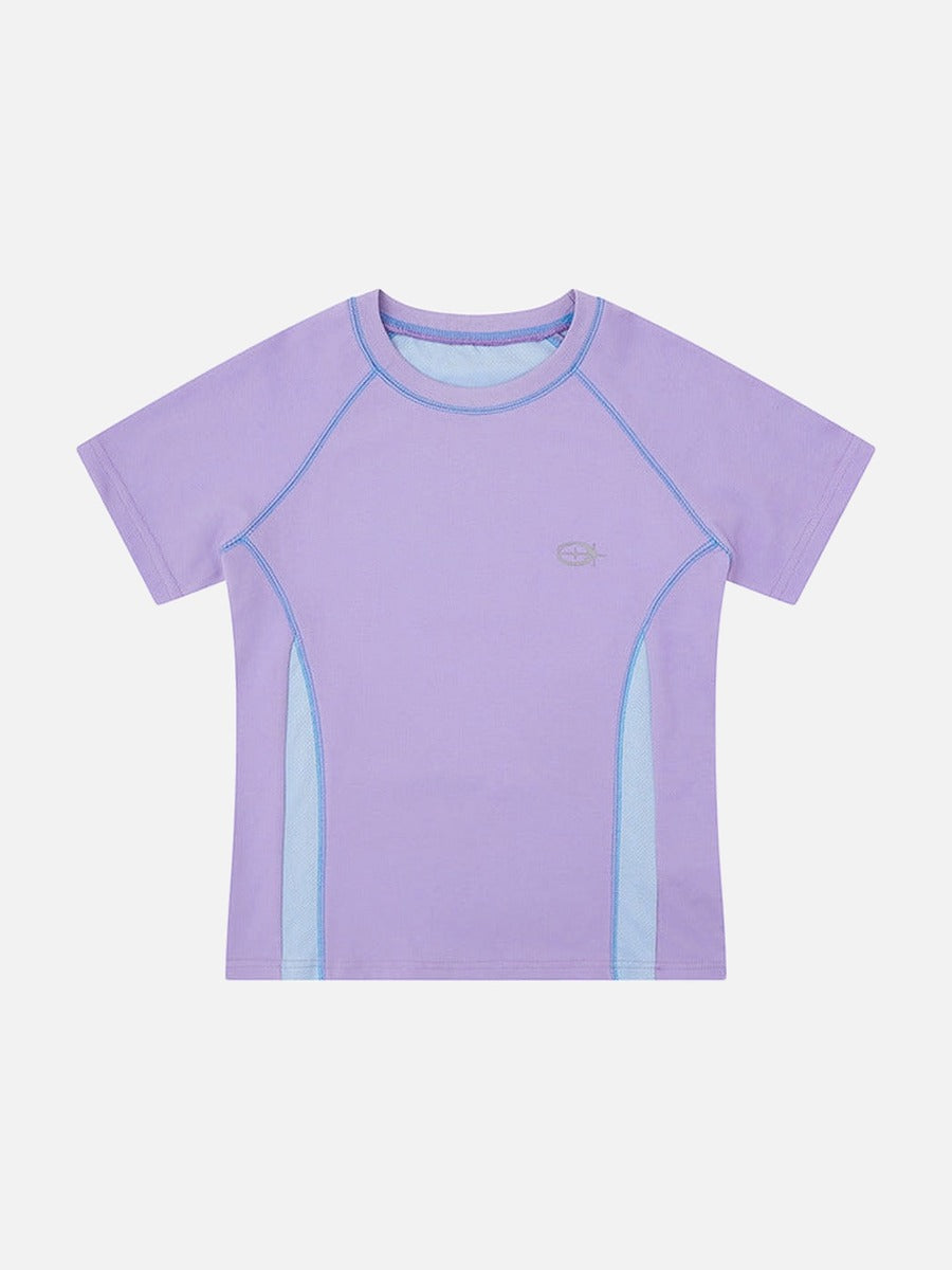 DAXUEN SAMSVE contrast stitch performance T-shirt