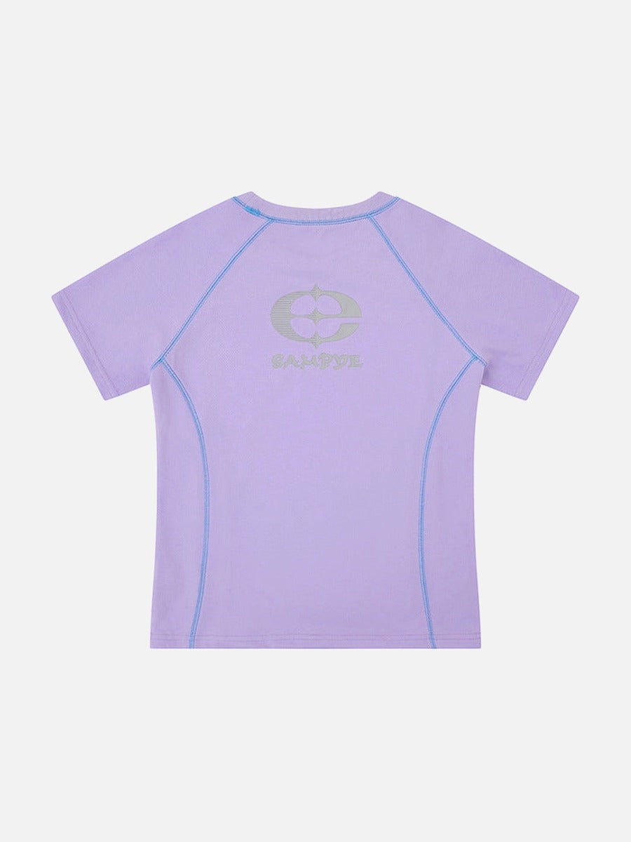 DAXUEN SAMSVE contrast stitch performance T-shirt
