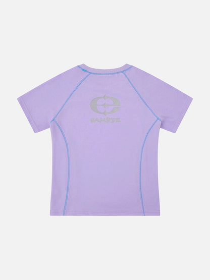 DAXUEN SAMSVE contrast stitch performance T-shirt