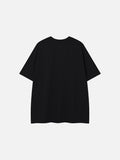DAXUEN Relaxed-fit short-sleeve T-shirt with script embroidery