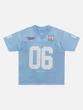 Script V-Neck Jersey Tee