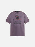 DAXUEN Vintage graphic print short-sleeved T-shirt