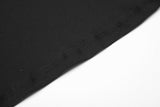 DAXUEN black sheer knit crew neck t-shirt