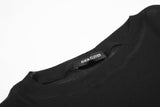 DAXUEN black sheer knit crew neck t-shirt