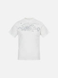 DAXUEN black sheer knit crew neck t-shirt