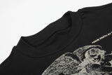 DAXUEN black sheer knit crew neck t-shirt
