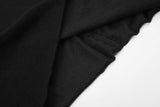DAXUEN black sheer knit long-sleeve t-shirt