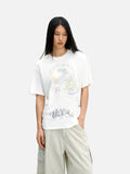 DAXUEN black sheer textured long-sleeve knit tee