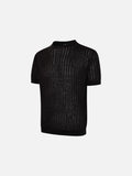 DAXUEN Men's short-sleeved sheer knit t-shirt
