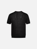 DAXUEN Men's short-sleeved sheer knit t-shirt