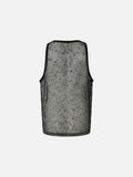 DAXUEN Sheer sleeveless tank top in mesh fabric