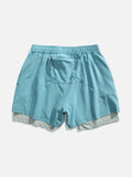 Light Cream Double-Layered Athletic Shorts