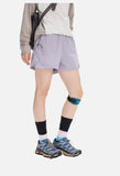Light Cream Double-Layered Athletic Shorts