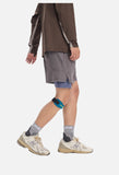 Light Cream Double-Layered Athletic Shorts