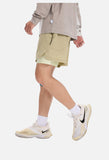 Light Cream Double-Layered Athletic Shorts